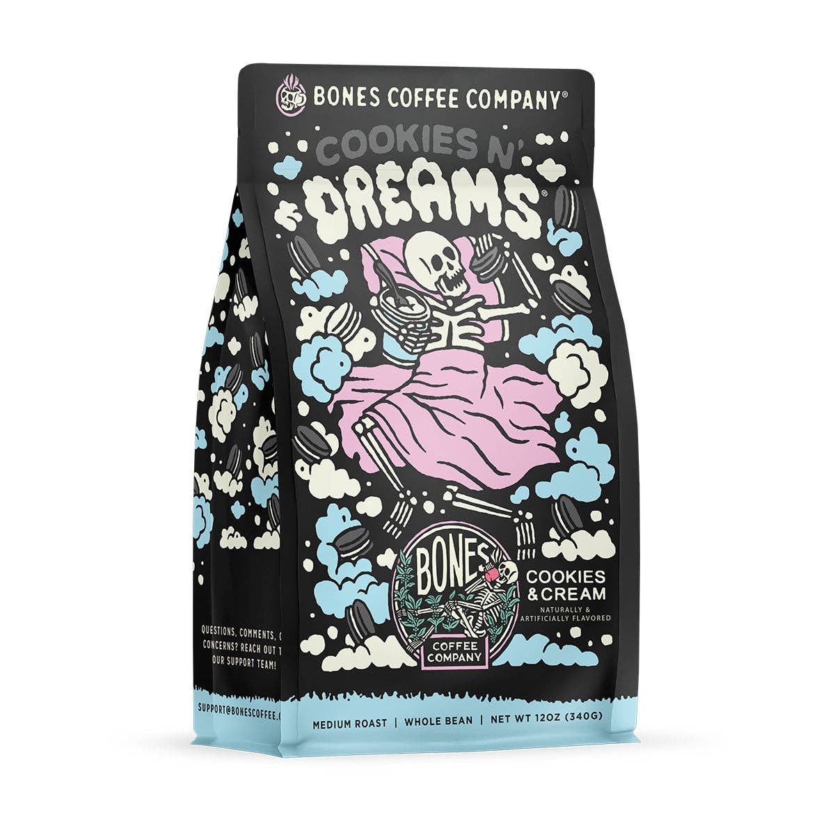 Cookies N' Dreams Coffee | 12oz | Whole Bean & Ground: Ground